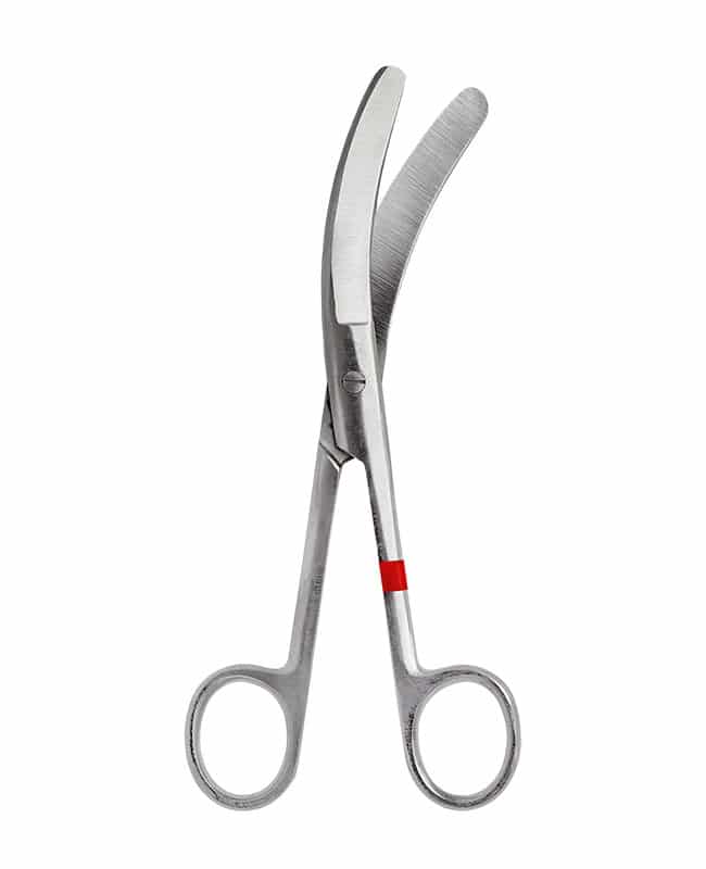 Single-use umbilical cord scissors